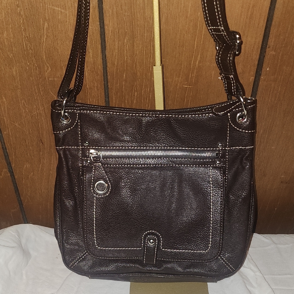 Franco Sarto Brown Leather Shoulder Bag